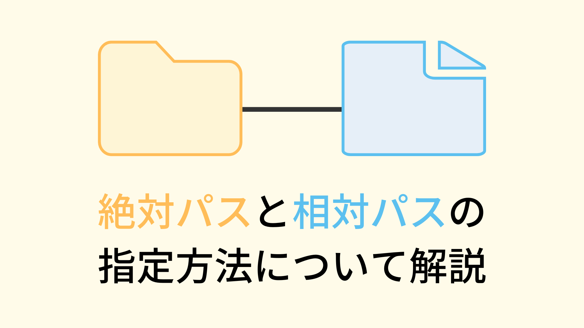 絶対パスと相対パスの指定方法について解説