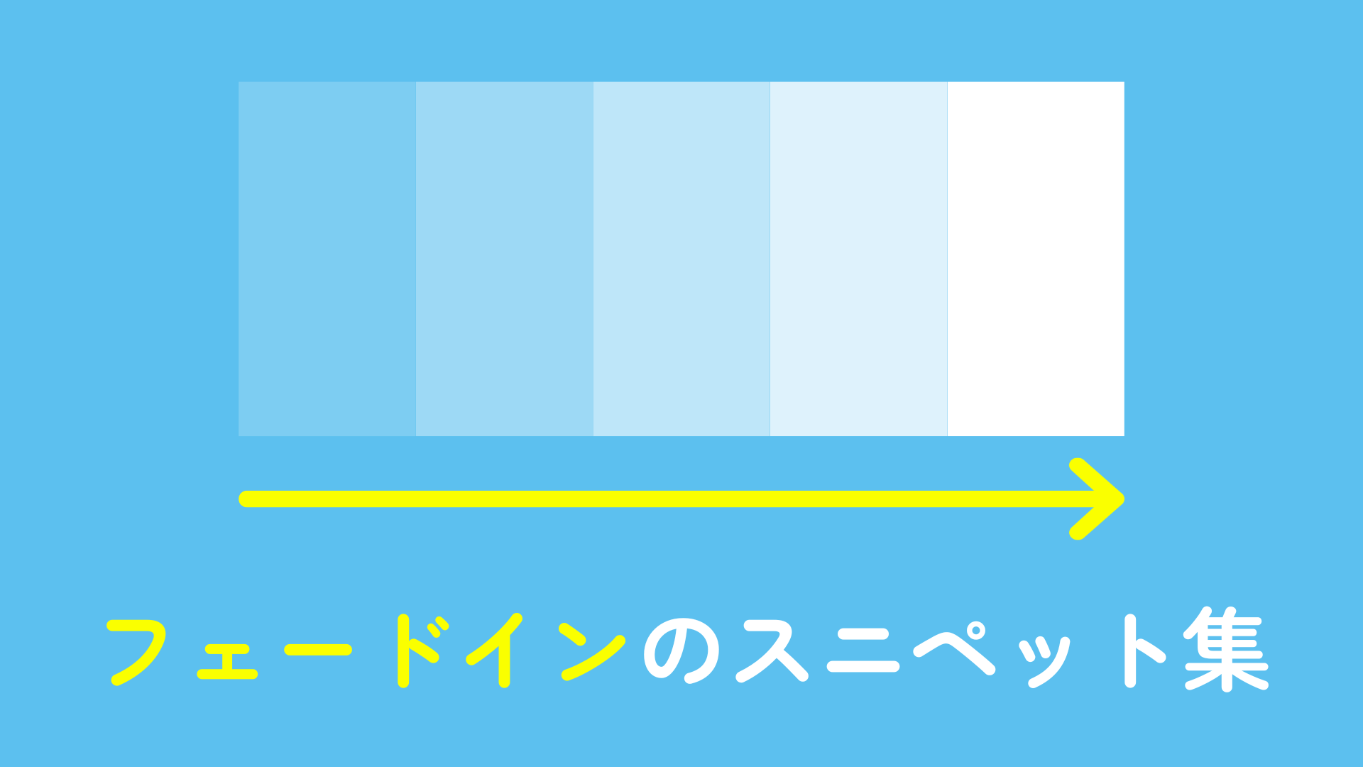 フワッと表示させるフェードインのスニペット集